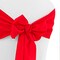 10 Pieces Red Classic Polyester Chair Sashes 8"x108" for Weddings & Events